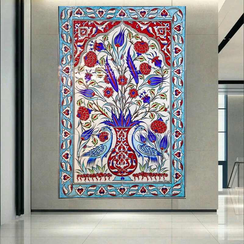 پوستر طرح مخمل کاشی کاری مدل ایرانی کد AR305463