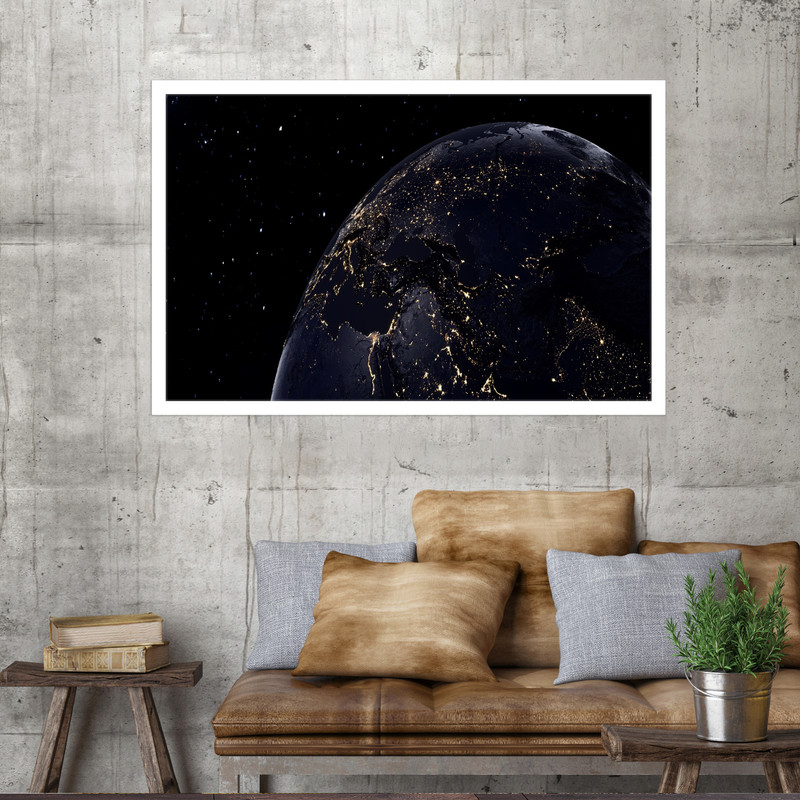 تابلو نوری بکلیت طرح سیاره زمین مدل W-MO1734