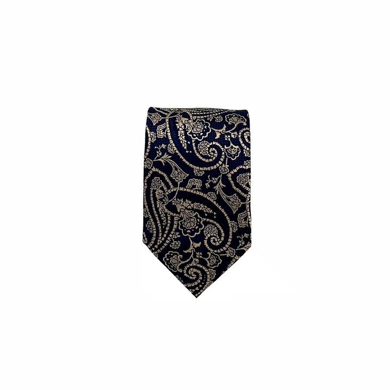 ست کراوات و دستمال جیب مردانه آریوان مدل بته جقه کد TB9903