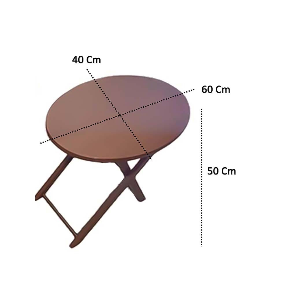 میز عسلی مدل بیضی ساده B160 مجموعه 4 عددی