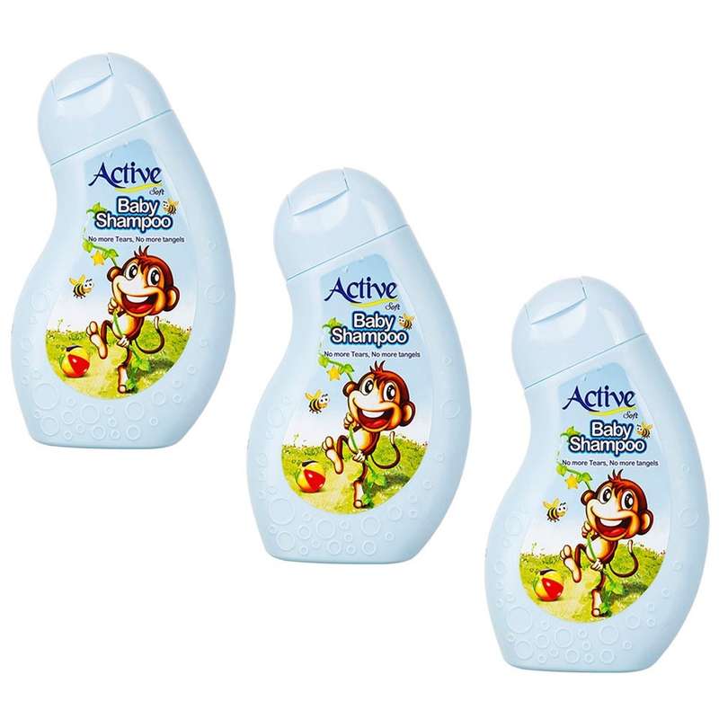 شامپو سر بچه اکتیو مدل Lion حجم 250 میلی لیتر بسته 3 عددی