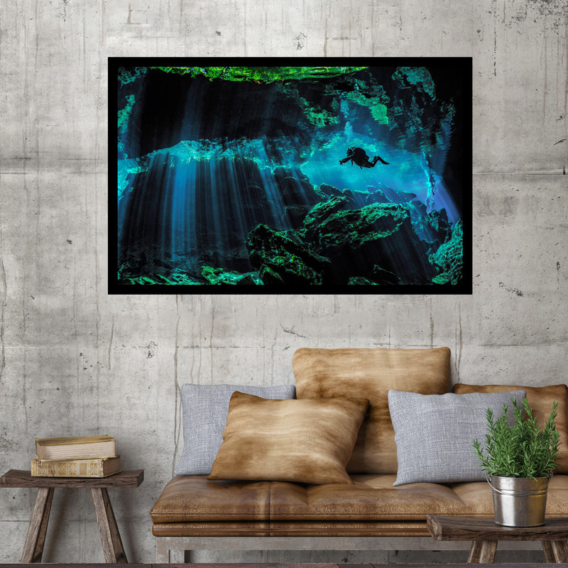 تابلو نوری بکلیت طرح غواصی زیر آب مدل B-MO1545