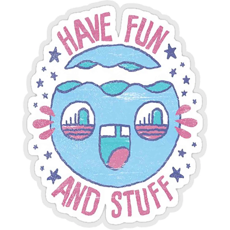 استیکر لپ تاپ طرح have fun and stuff کد ST853