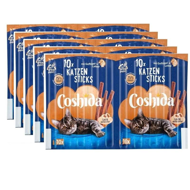 تشویقی گربه کوشیدا مدل  مدادی KALB & GEFLUGEL وزن 300 گرم بسته 50 عددی