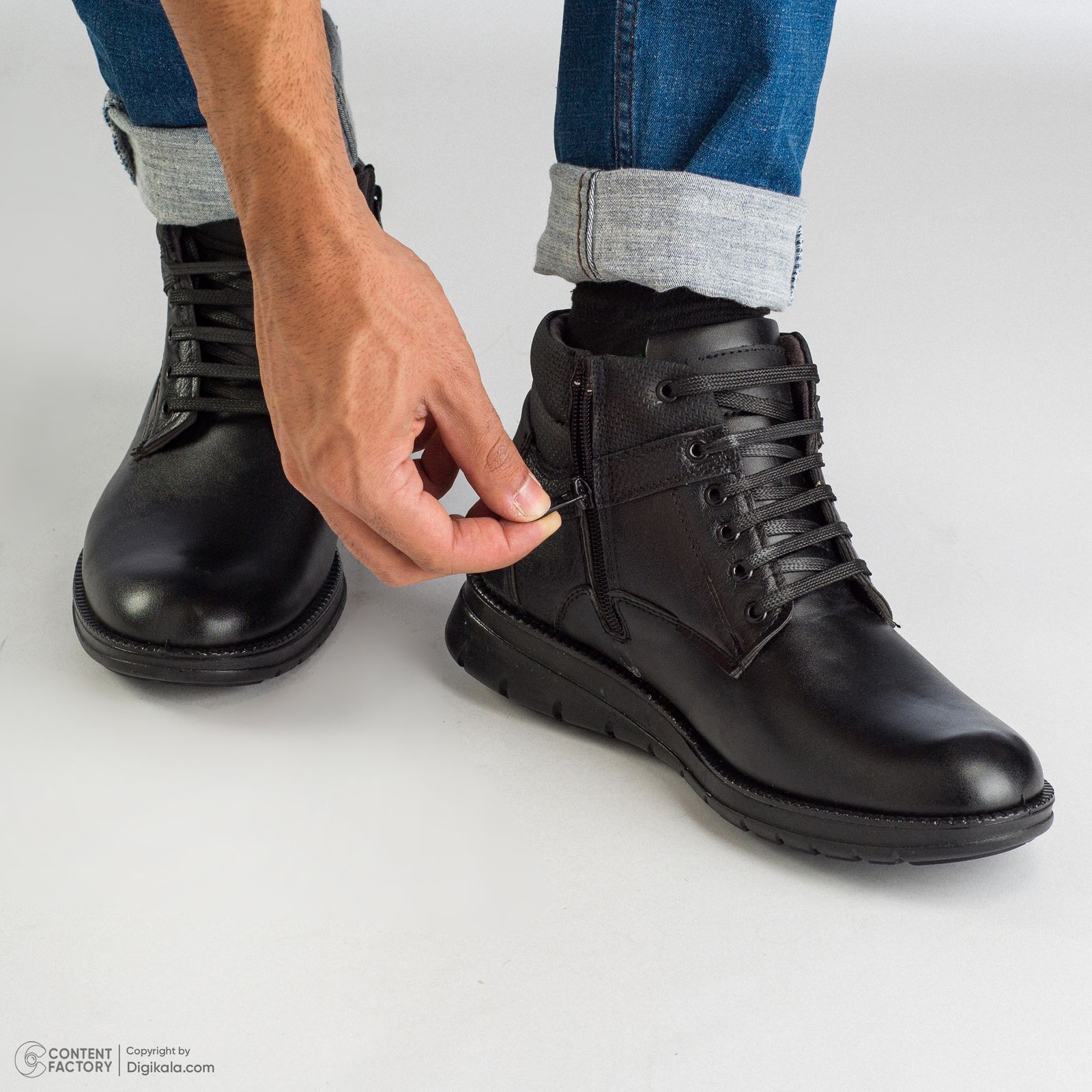 نیم بوت مردانه کفش سعیدی مدل 543m -  - 6