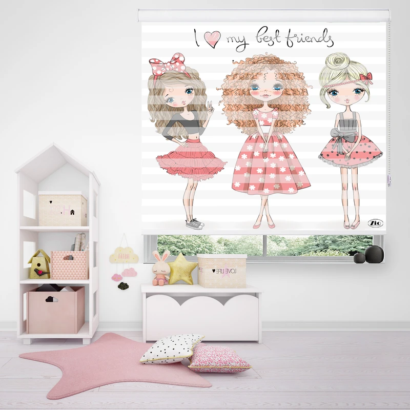 پرده زبرا زیو طرح K-3001 سایز 200x180 سانتی متر