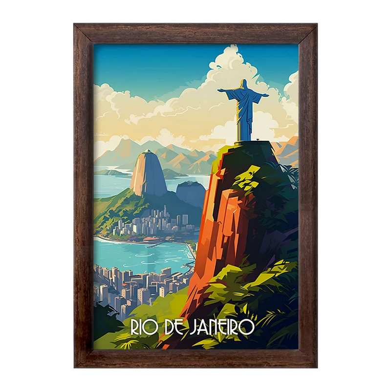 تابلو خندالو طرح ریو دو ژانیرو (Rio De Janeiro) کد F6311