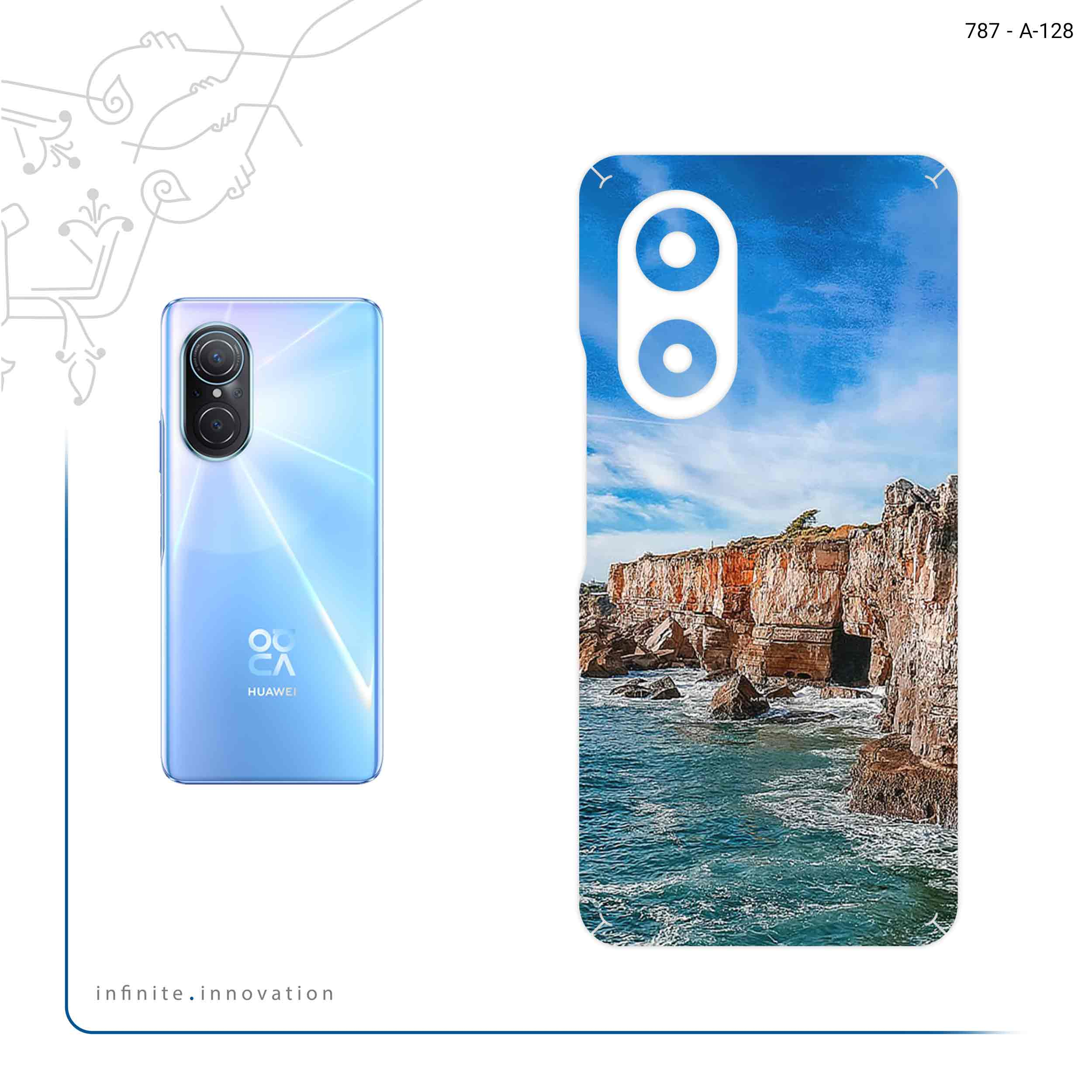 برچسب پوششی ماهوت مدل Rock Mountain مناسب برای گوشی موبایل هوآوی Nova 9 SE