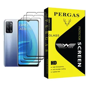 Waily Nice Pergas Glass MIX003 Screen Protector For Oppo A53s 5G Pack Of 3