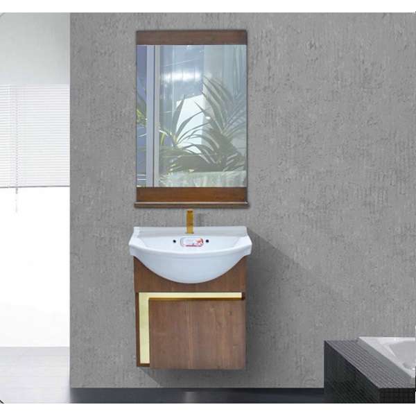 ست کابینت روشویی کاسپین مدل اطلس به همراه آینه 