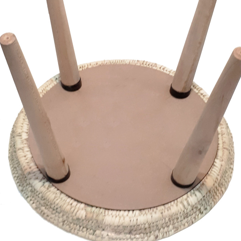 میز عسلی مدل حصیری چهارپایه