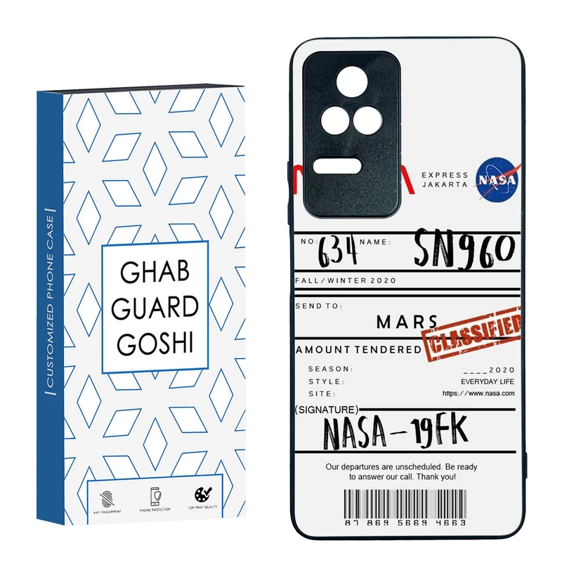 کاور قاب گارد گوشی طرح ناسا کد TPU-192 مناسب برای گوشی موبایل شیائومی  Redmi K40S / Poco F4 5G