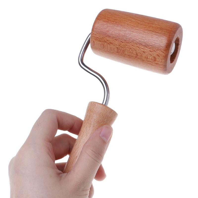 ابزار تزیین کیک به گز مدل وردنه غلطکی چوبی ال