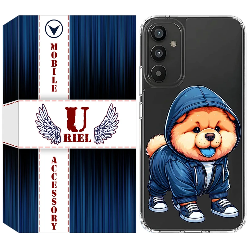 کاور ژله ای یوریل قاب مدل Clear کد 65 طرح سگ آبی مناسب برای گوشی موبایل سامسونگ Galaxy M23 / F23 / M13 4G