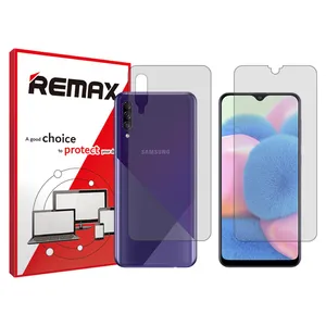 Remax HyGEL transparent display screen protector suitable for Samsung Galaxy A30s mobile phones along with the back of the phone