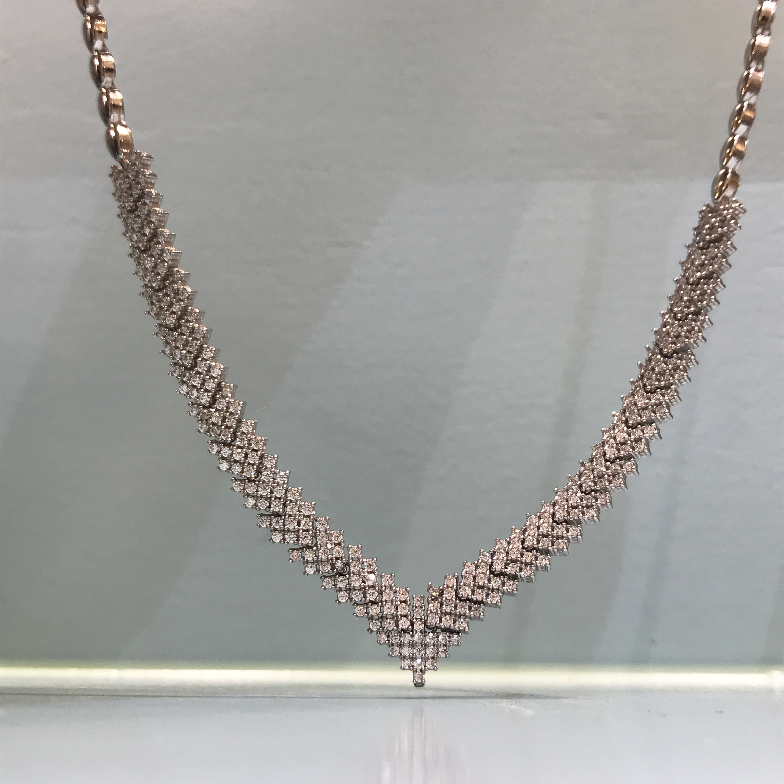 نیم ست نقره زنانه مدل پرنس جناقی روکش رادیوم