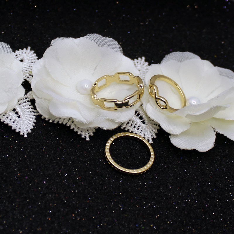 بند انگشتی زنانه کد RKH_1362 مجموعه 3 عددی