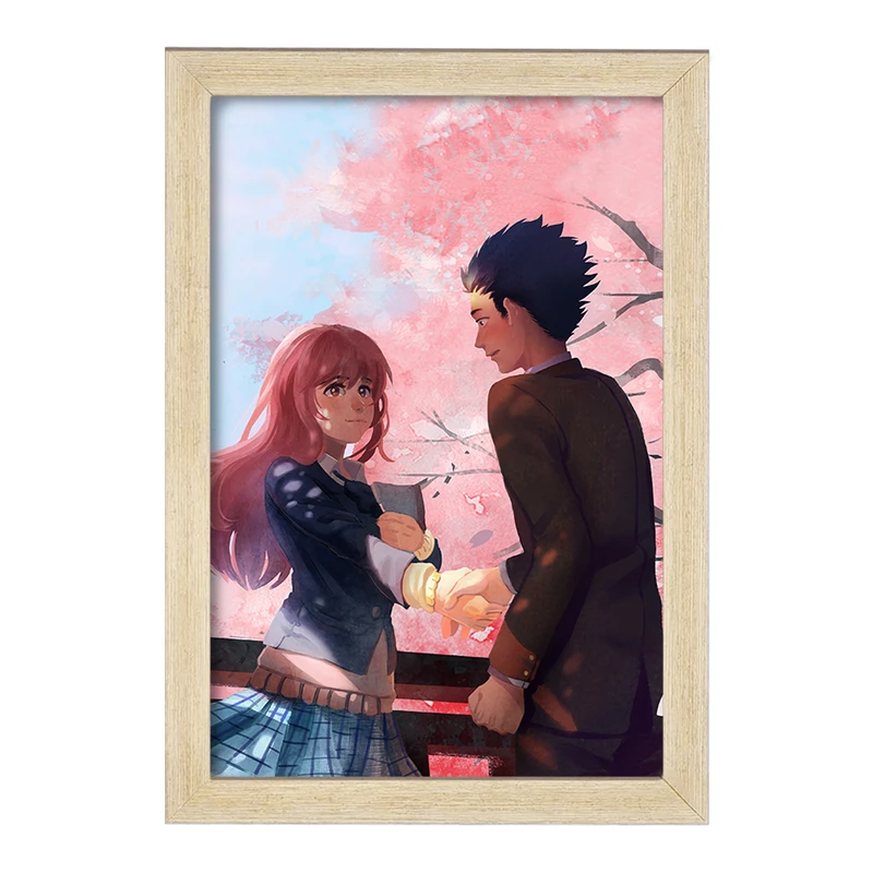 تابلو خندالو مدل شوکو نیشیمیا و شویا ایشیدا انیمه سایلنت ویس A Silent Voice  کد 15823