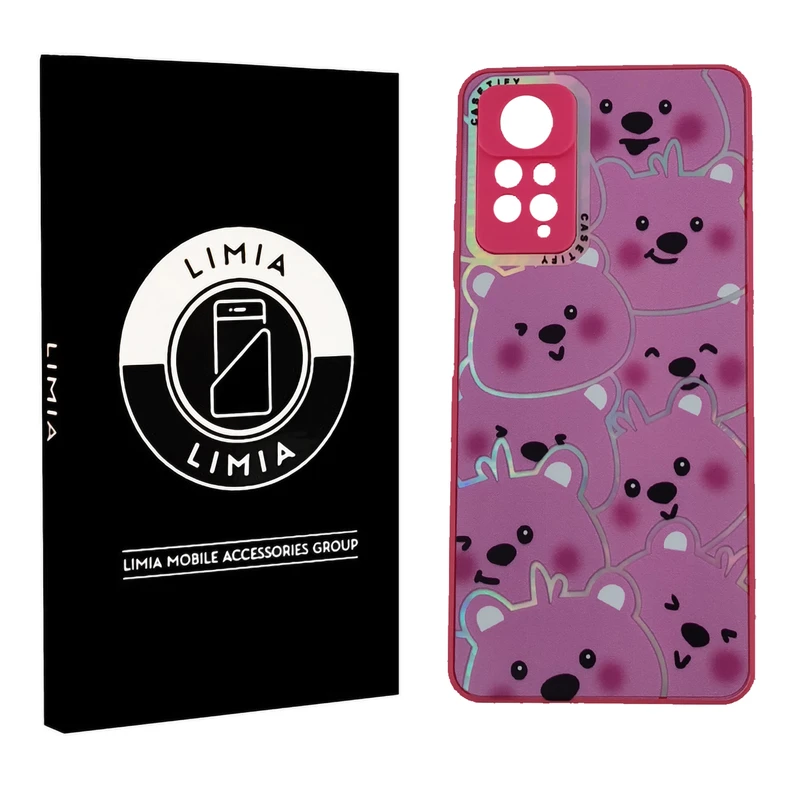 کاور لیمیا مدل فانتزی لنزدار پشت شیشه ای طرح عروسکی شبرنگی مناسب برای گوشی موبایل شیائومی Redmi Note 11S/Note 11 4G