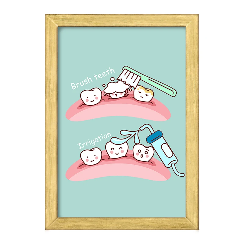 تابلو خندالو طرح دندان و دندان پزشکی کودکانه کد 36772