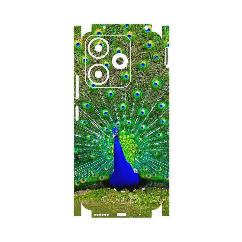 برچسب پوششی ماهوت مدل Peacock-FullSkin مناسب برای گوشی موبایل شیائومی Redmi 13x