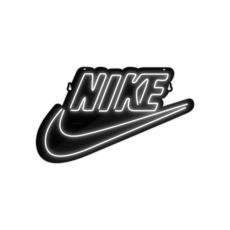 چراغ دیواری نئون دیزاین طرح Text-BL_WHT 