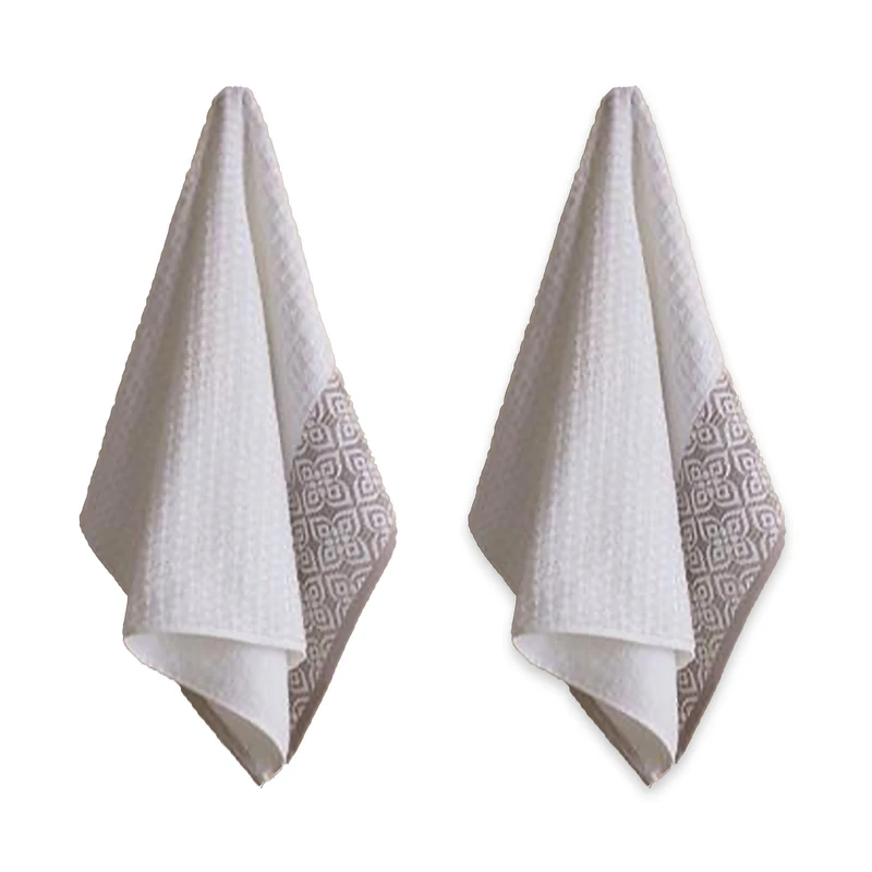 حوله دستی مادام کوکو مدل Fleur سایز 45x30 سانتی متر مجموعه 2 عددی