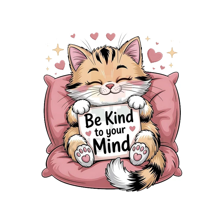 استیکر پارچه و لباس پاد آفرین مدل گربه کیوت کد 686