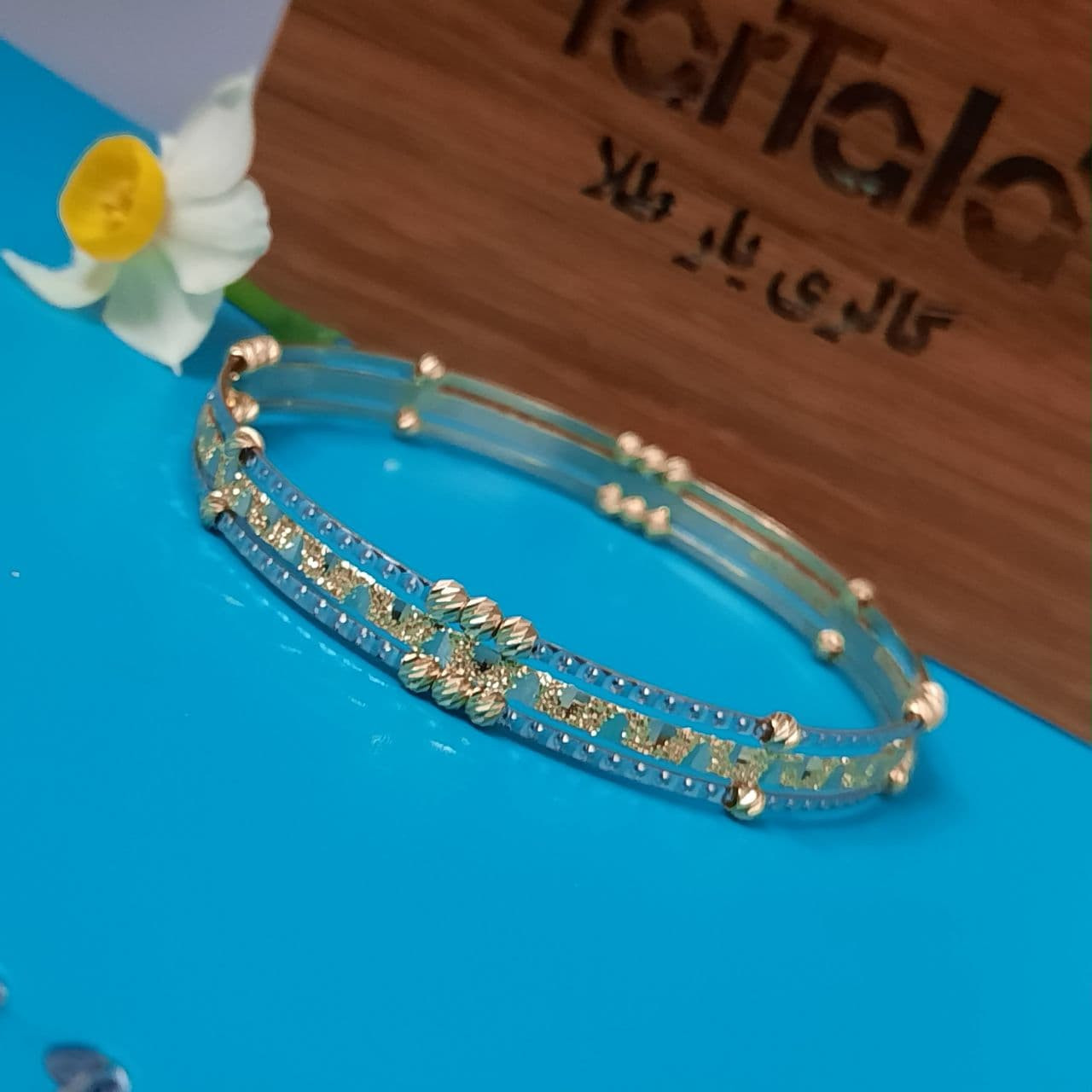 النگو طلا 18 عیار زنانه گالری یارطلا  کد AL45-G-2