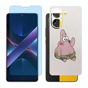 Glass Together model anti blue screen protector suitable for Xiaomi Poco X7 Pro mobile phone with back cover sticker