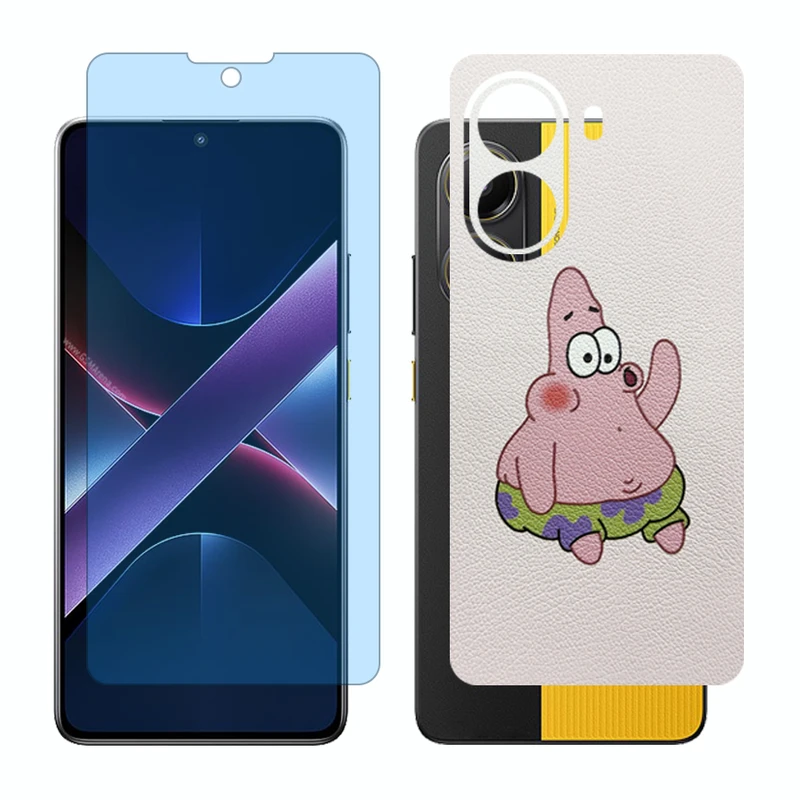 محافظ صفحه نمایش مات آنتی بلو گلس مدل Together مناسب برای گوشی موبایل شیائومی Poco X7 Pro به همراه برچسب پوششی پشت گوشی