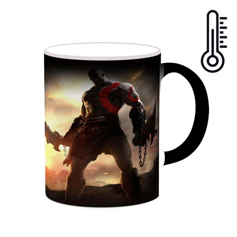 ماگ حرارتی کاکتی طرح گاد آف وار God Of War مدل mgh40632