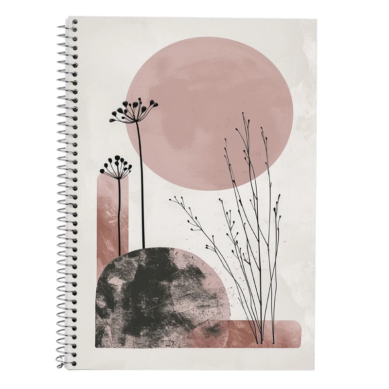 دفتر زبان 50 برگ مدوپد مدل دو خط طرح عاشقانه love کد DF14113