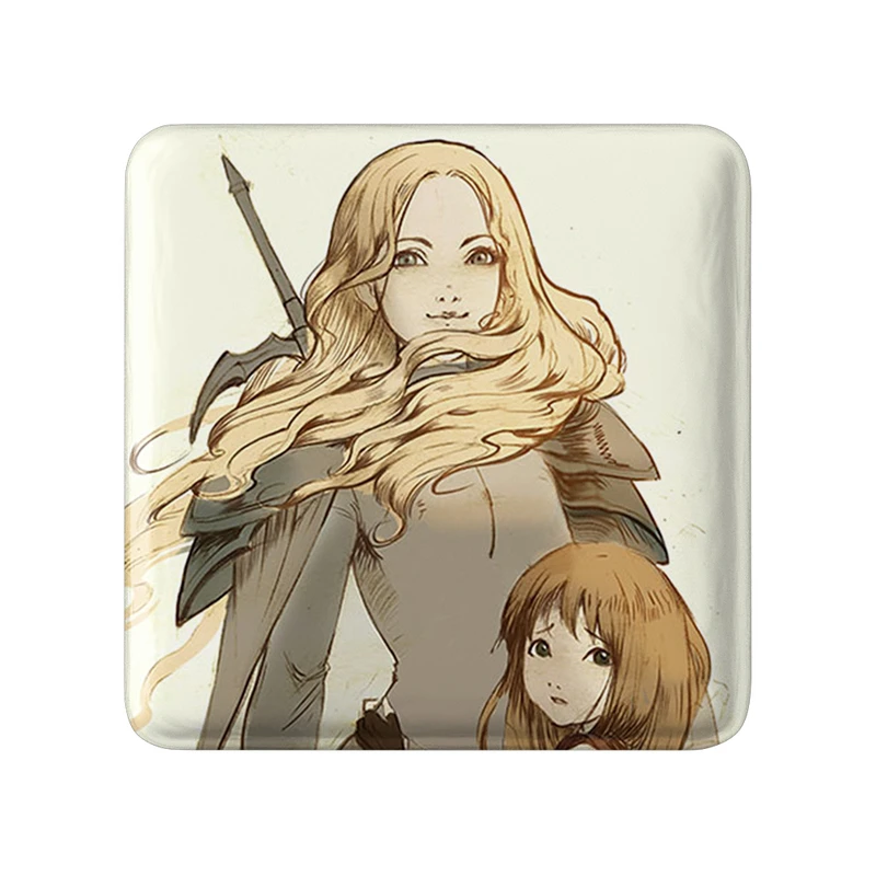 پیکسل خندالو طرح ترسا و کلر انیمه کلیمور مدل مربعی کد 33476