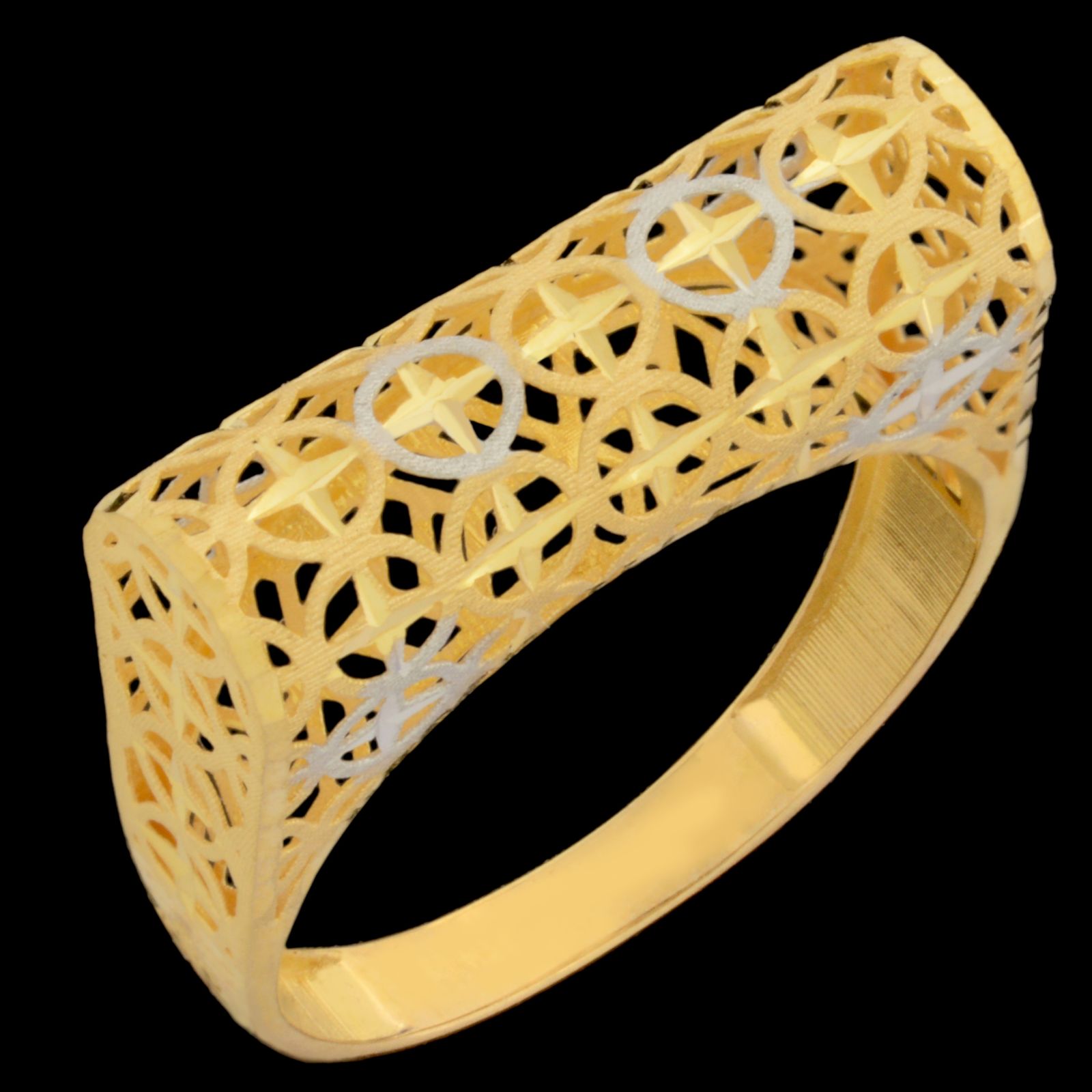 انگشتر طلا 18 عیار زنانه طلای مستجابی مدل آوا کد 67035 -  - 1