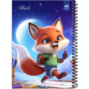 دفتر نقاشی 40 برگ انتشارات بله طرح روباه کوچولوی نقاش کد A4-K298