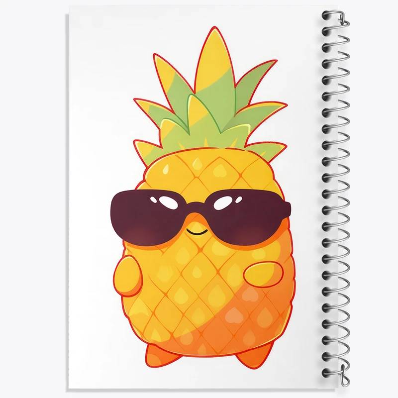 دفتر لیست خرید 50 برگ خندالو طرح آناناس کد N751