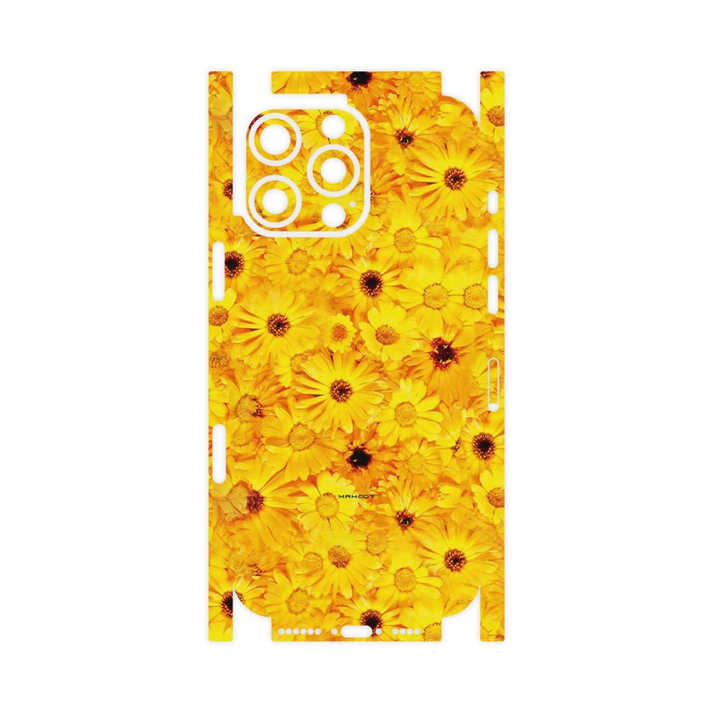 برچسب پوششی ماهوت مدل Yellow_Flower-FullSkin مناسب برای گوشی موبایل اپل iPhone 16 Pro Max