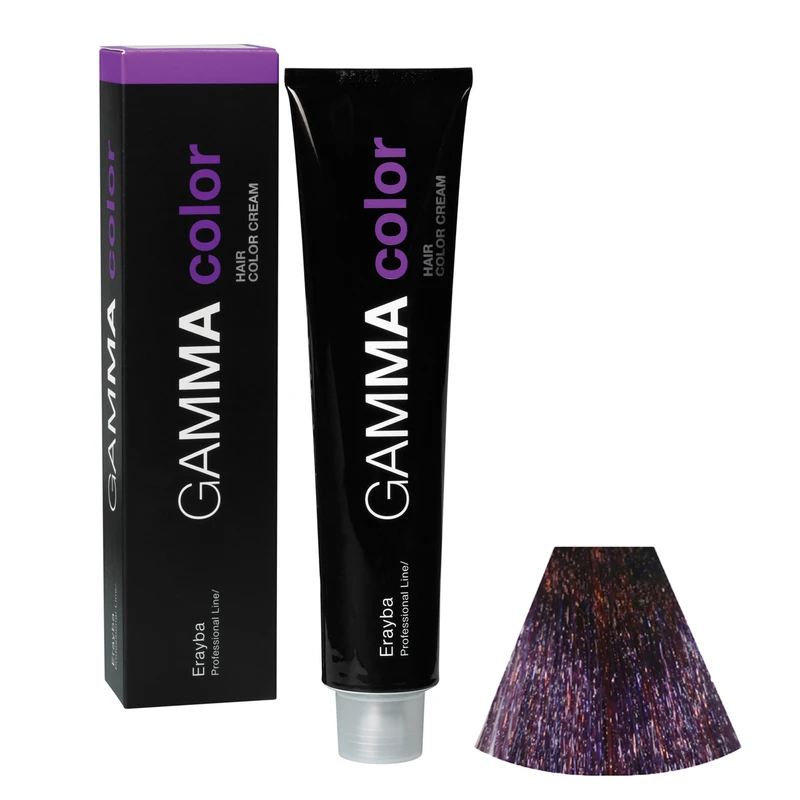 رنگ مو ارایبا سری ماهاگونی شماره 5/52 حجم 100 میلی لیتر رنگ قهوه ای ماهاگونی روشن هایلایت بنفش