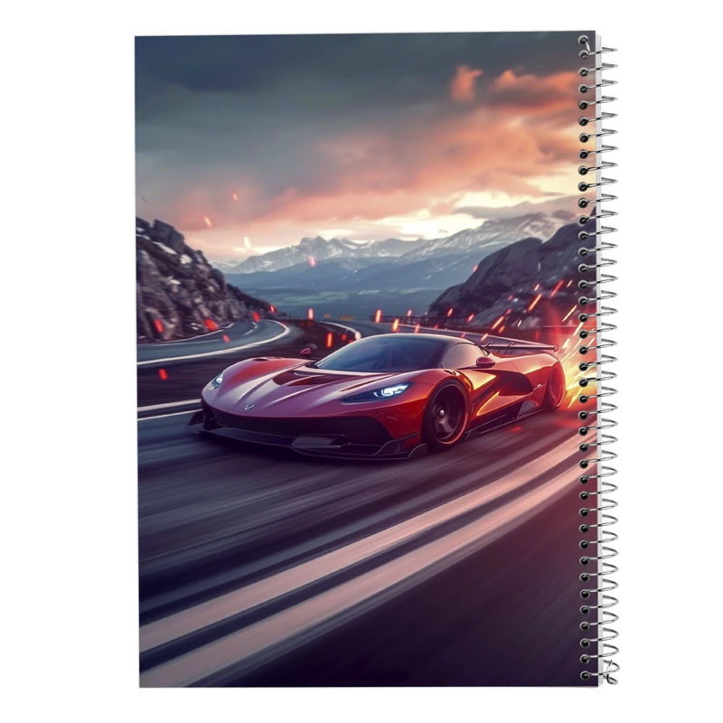 دفتر مشق 100 برگ مدوپد مدل need for speed کد DF13656