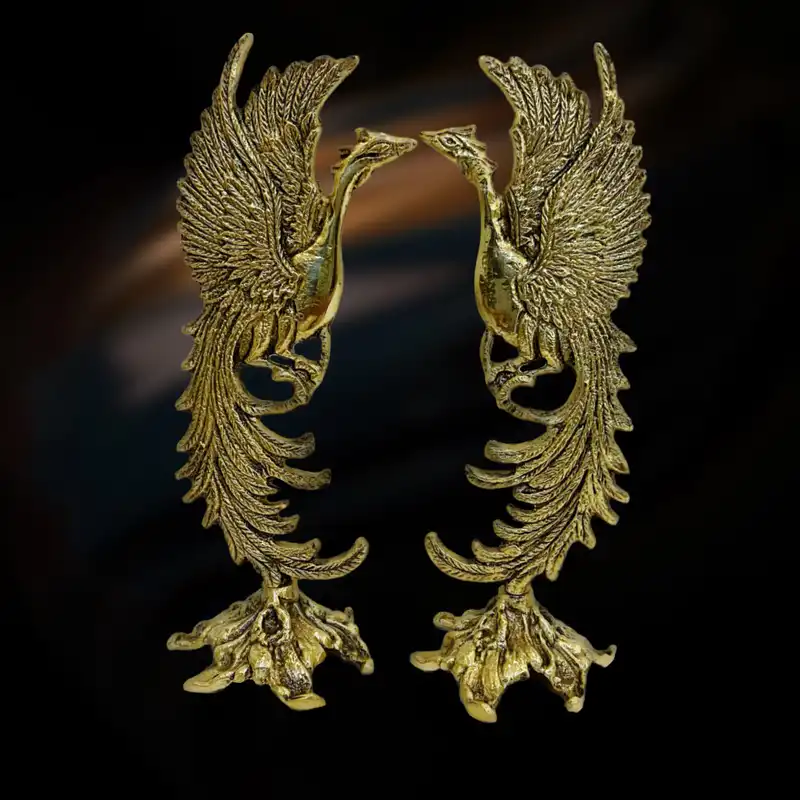 مجسمه برنجی مدل سیمرغ 102012074 بسته 2عددی