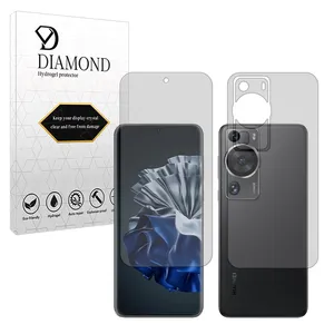 Diamond Tough model transparent screen protector suitable for Huawei P60 Pro mobile phone along with the back protector