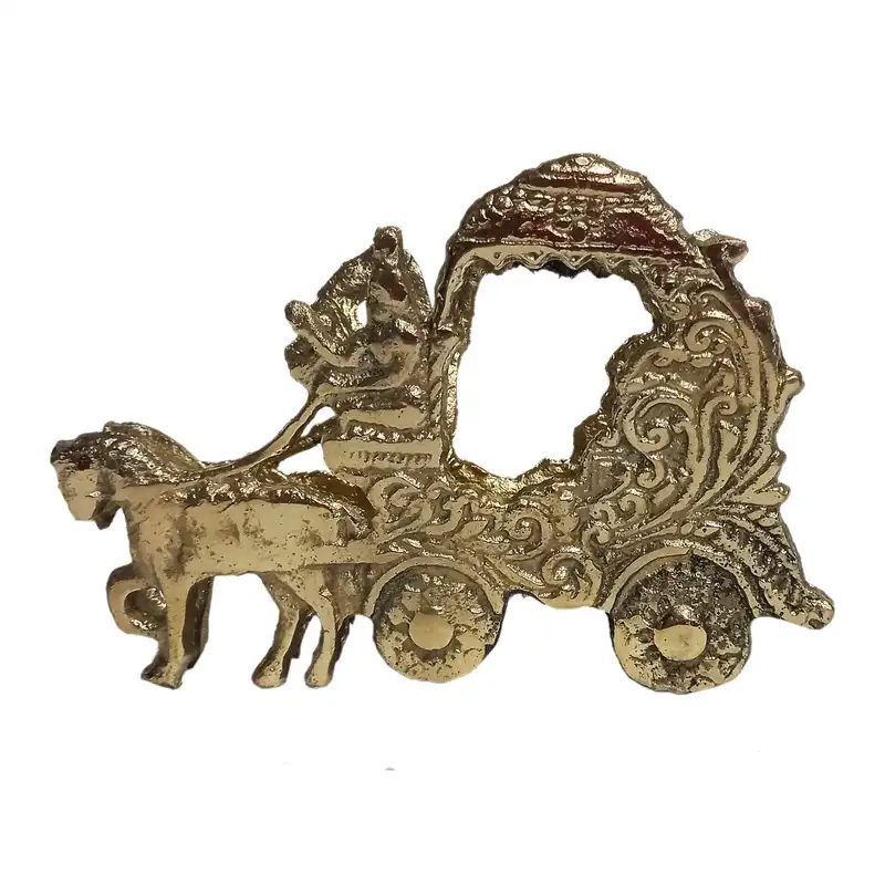 جا دستمال کاغذی برنجی مدل کالسکه