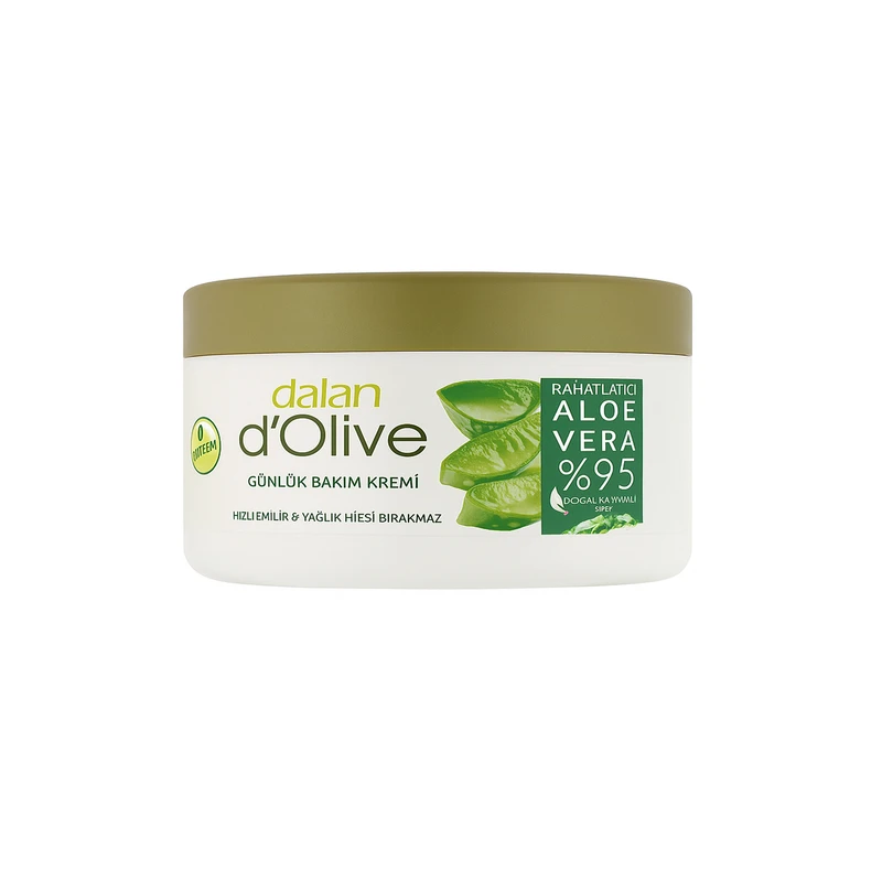 کرم مرطوب کننده دست و صورت و بدن دالان مدل Aloevera مناسب برای انواع پوست حجم 150 میلی لیتر