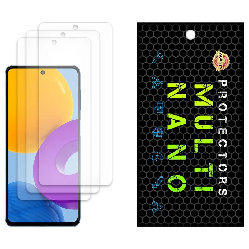 محافظ صفحه نمایش مات مولتی نانو مدل X-S3M مناسب برای گوشی موبایل سامسونگ Galaxy M52 بسته سه عددی