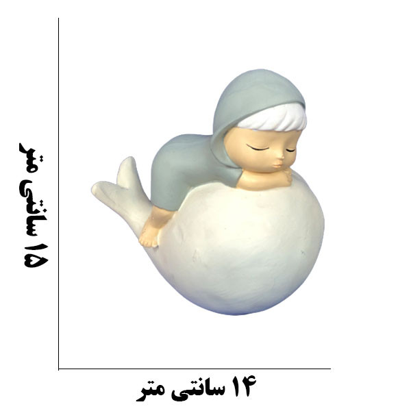 مجسمه دنیا دکوری سرمد مدل دختر بازیگوش کد 2 مجموعه 3 عددی