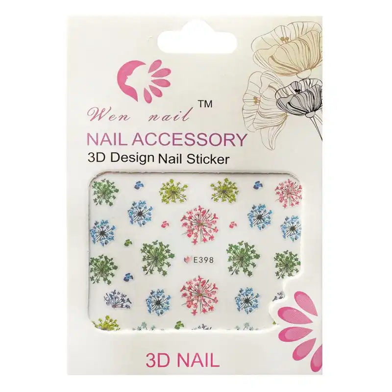 برچسب لنز ناخن مدل E-398