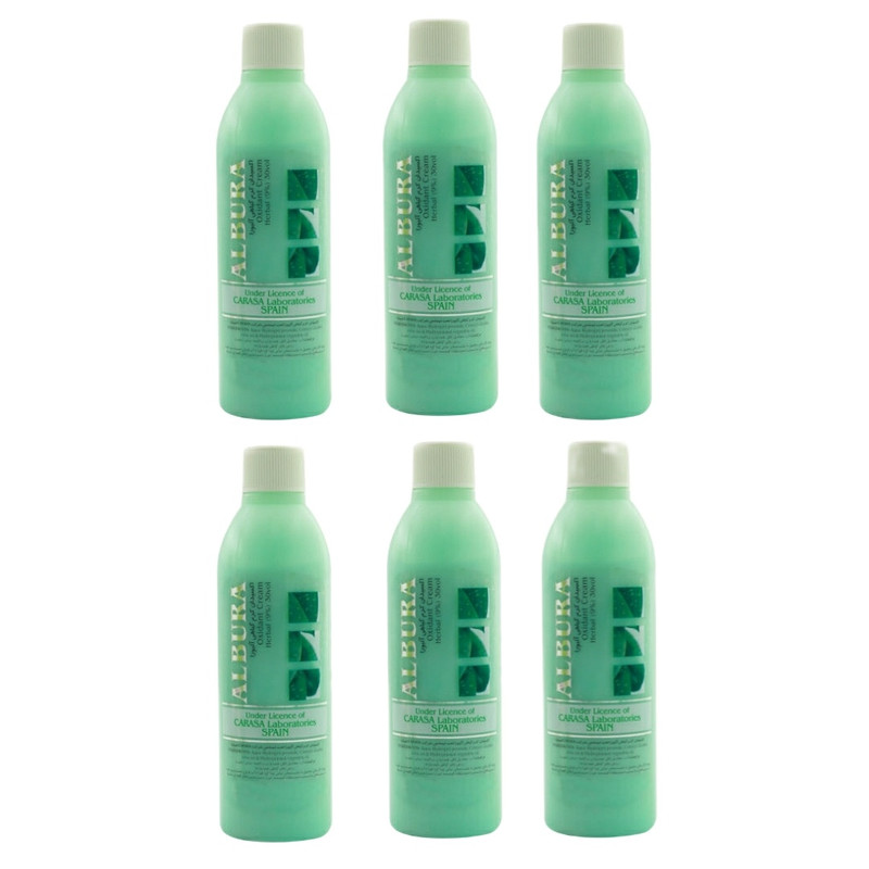 اکسیدان آلبورا مدل Herbal نه درصدی حجم 120 میلی لیتر مجموعه 6 عددی اکسیدان آلبورا مدل Herbal نه درصدی حجم 120 میلی لیتر مجموعه 6 عددی