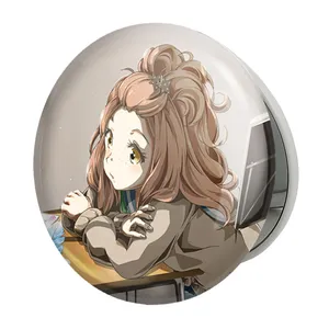 آینه جیبی خندالو طرح کنزاکی انیمه لیز و پرنده آبی مدل تاشو کد 23818 