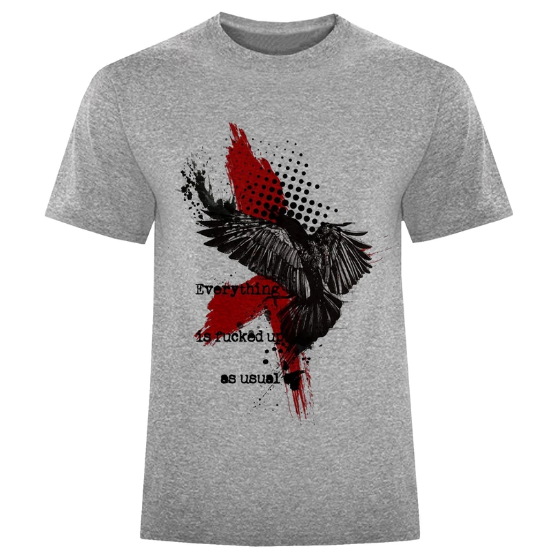 تی شرت آستین کوتاه مردانه مدل شاهین D414